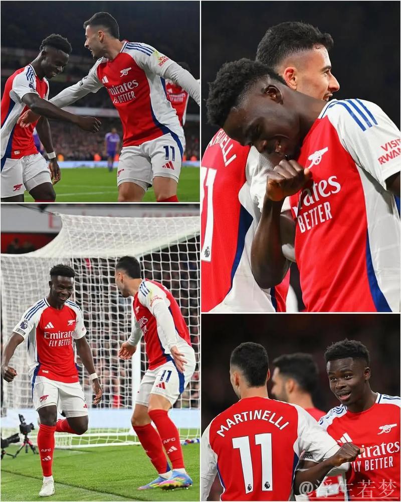 阿森纳2-1险胜富勒姆，伤退两人，梅里诺与萨卡各有斩获